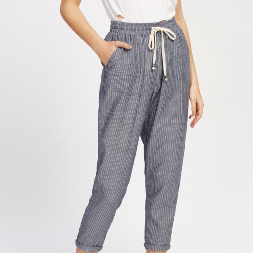 Pinstripe Joggers High waisted - Picture 1 of 1